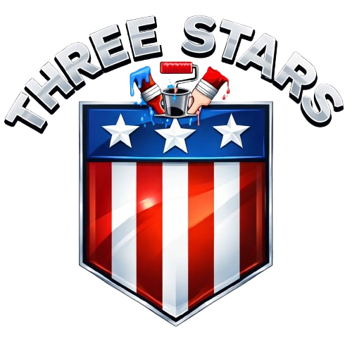 Three Stars Painting logo